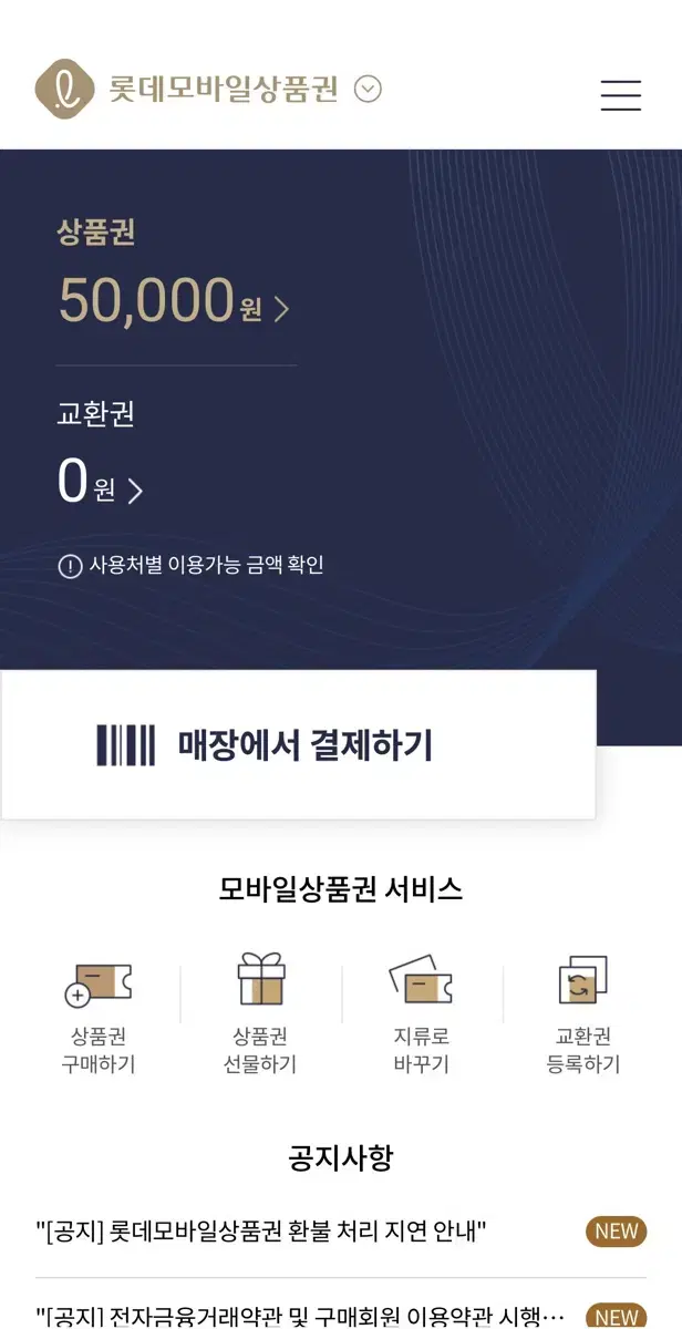 롯데백화점 상품권