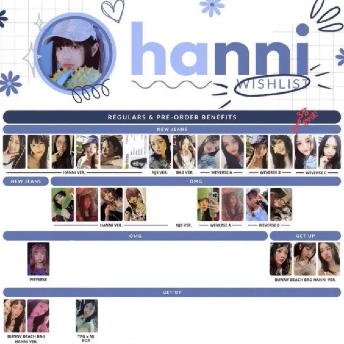 뉴진스 NJS NJZ 하니 Hanni 앨범 포토카드 판매