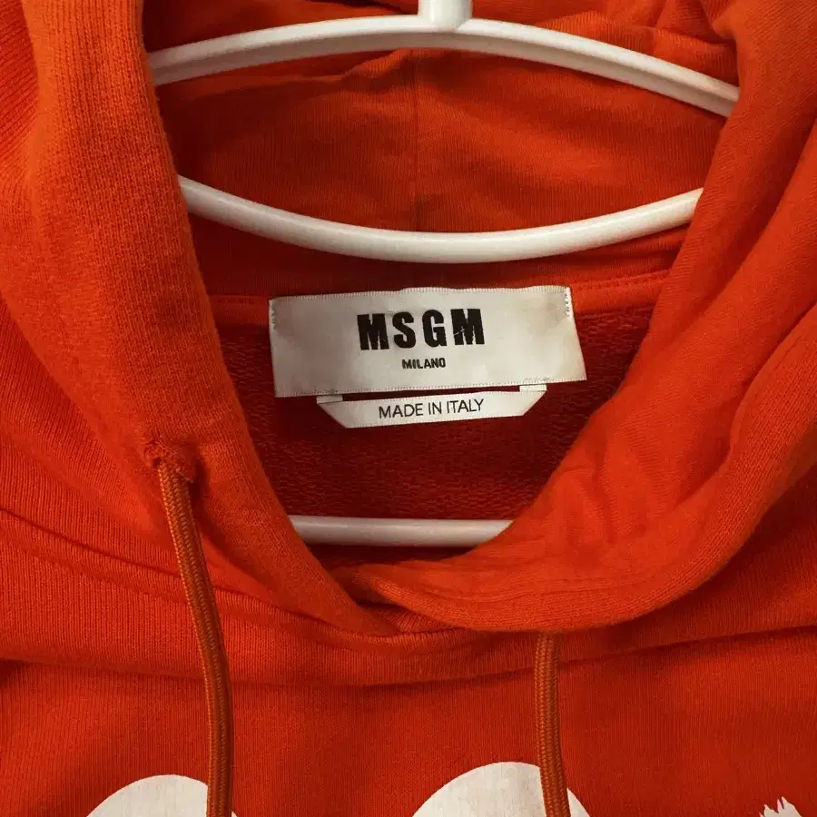 MSGM 밀라노 오렌지 후드티 L