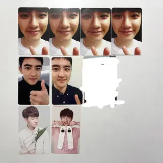 엑소 디오 도경수 공식 포카 포토카드 럽미라잇 싱포유 몬스터