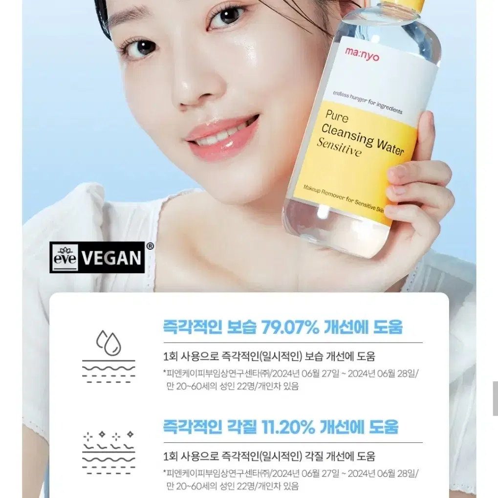 [새상품/원가 2.8] 마녀공장 퓨어 클렌징 워터 센서티브 500ml