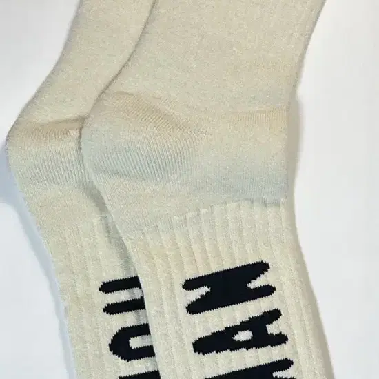 휴먼메이드 양말 HM Logo Socks White L