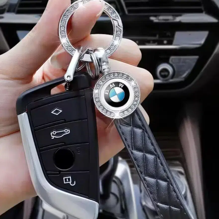 큐빅 벤츠 포르쉐 BMW 키홀더 자동차키 키링 가방고리 열쇠고리