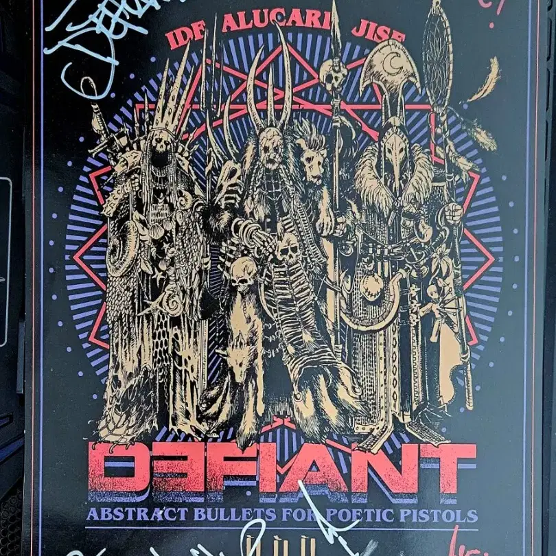 Defiant III - Abstract Bullets CD 싸인 포스터