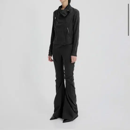 flareup 플레어업 Asymmetrical Drape Pants