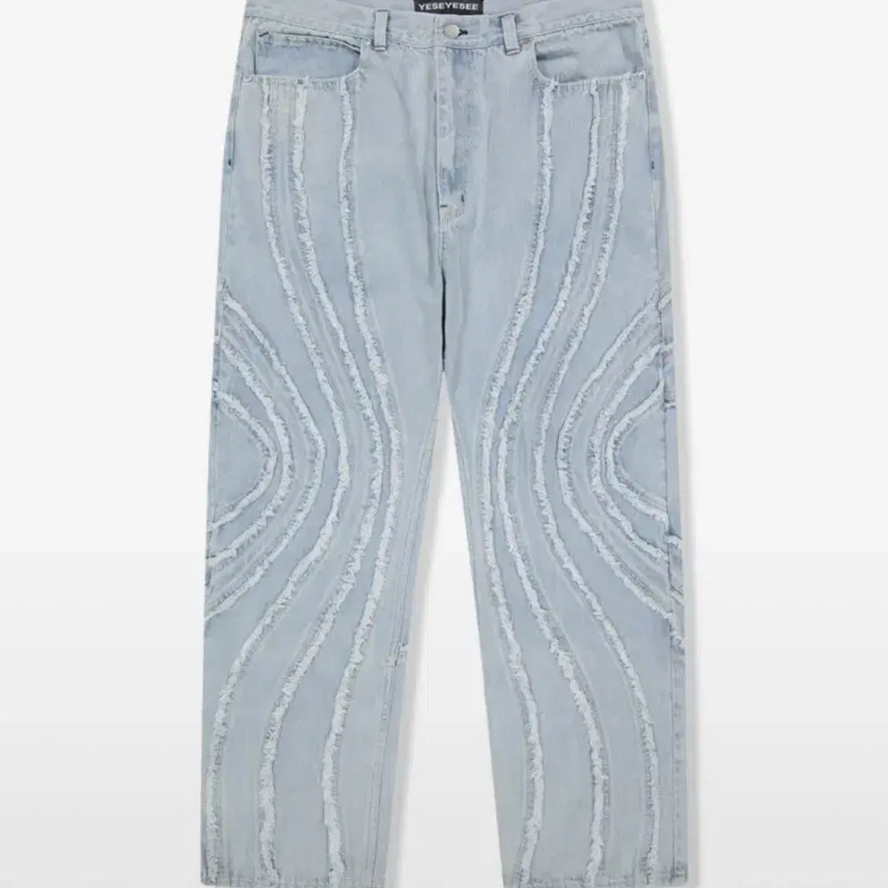 예스아이씨 데님 Spiral Cut-Off Denim Pants Blea