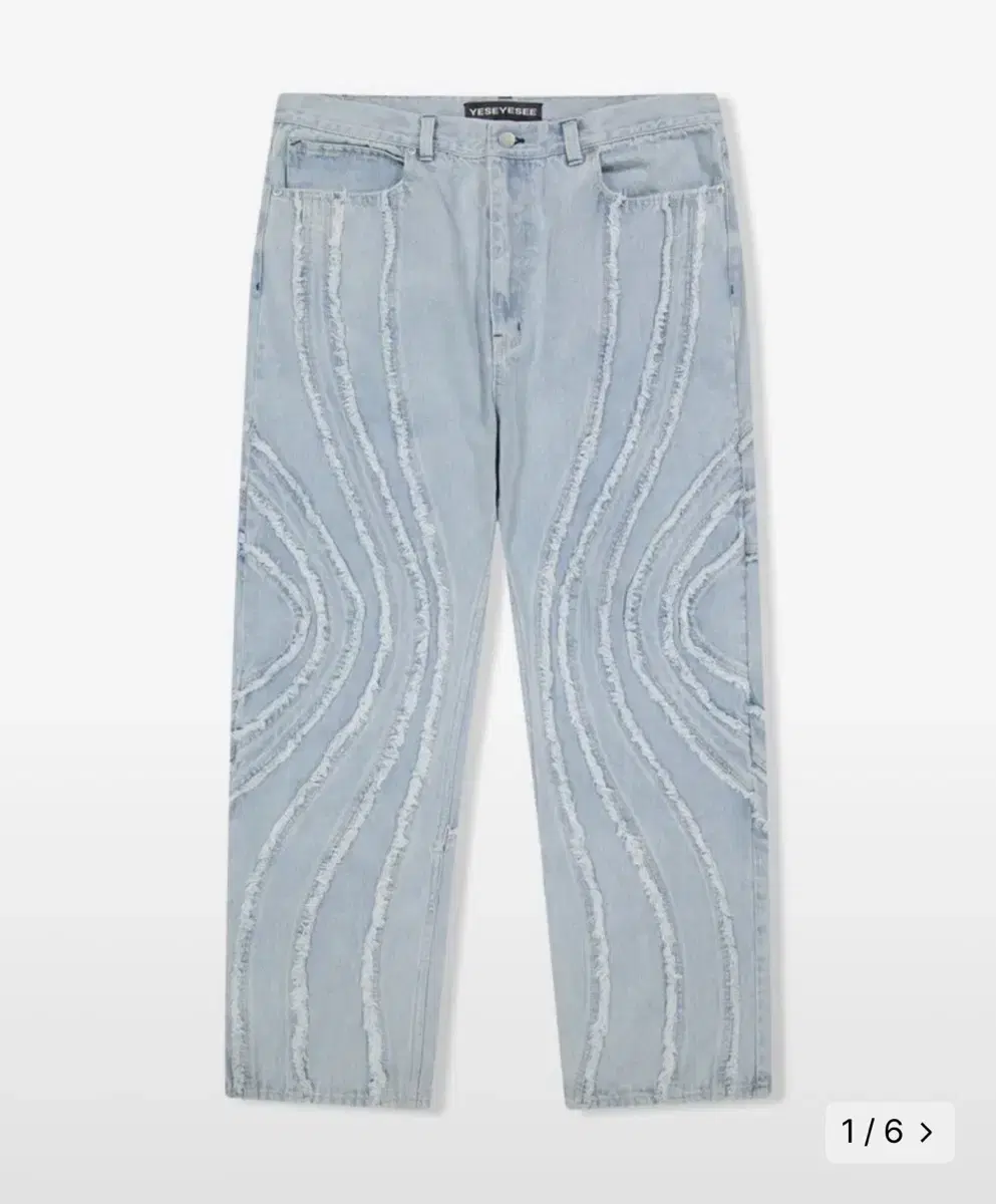 예스아이씨 데님 Spiral Cut-Off Denim Pants Blea