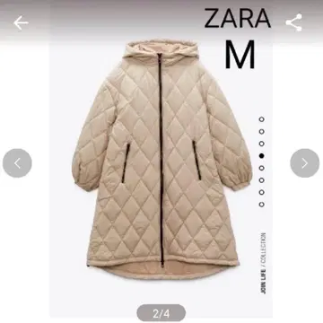 자라 자라 후디드 퍼프 퍼프 자켓 패딩 자켓 충전솜 코트 퀼팅 코트