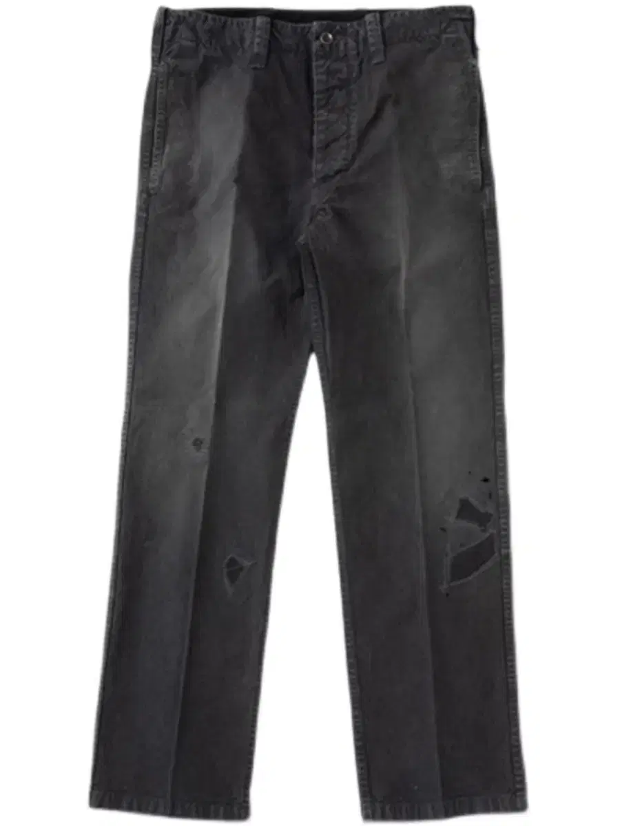 [4]Visvim 21AW gifford pants DMGD.blk