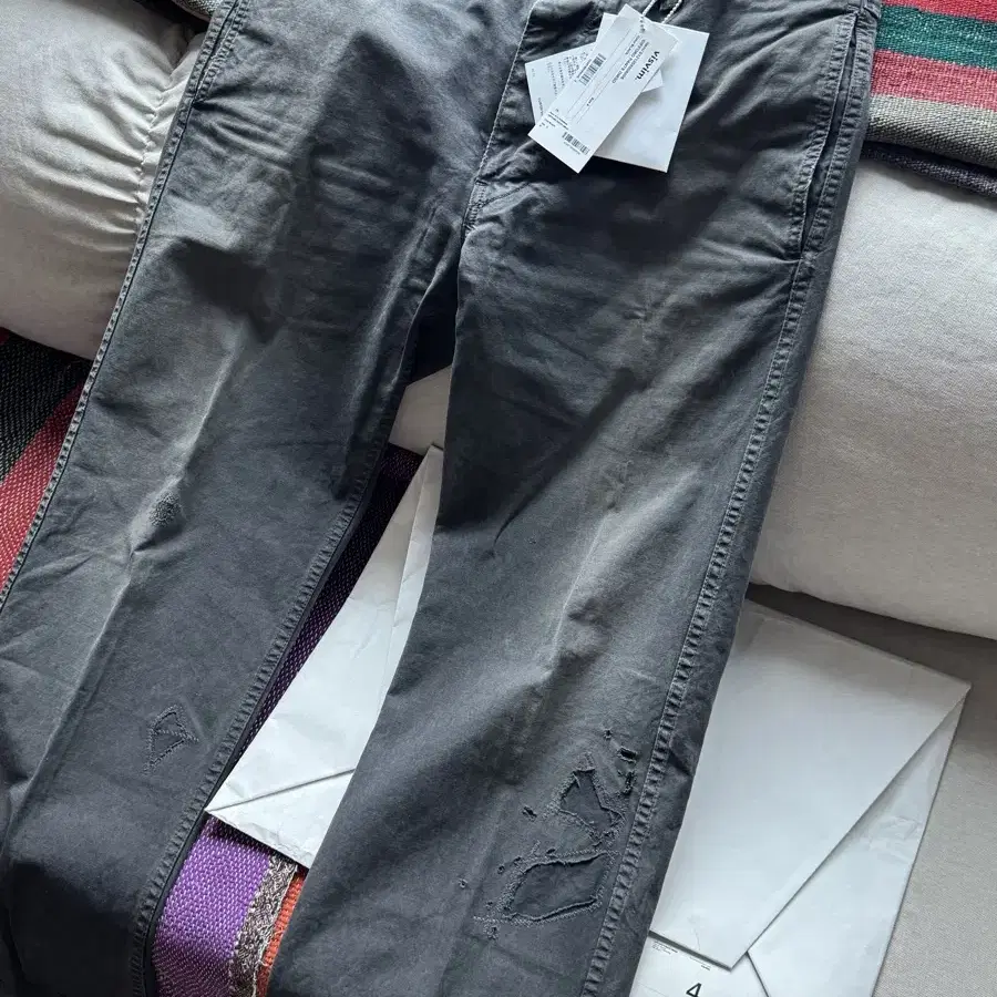 [4]Visvim 21AW gifford pants DMGD.blk