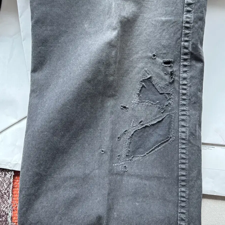 [4]Visvim 21AW gifford pants DMGD.blk