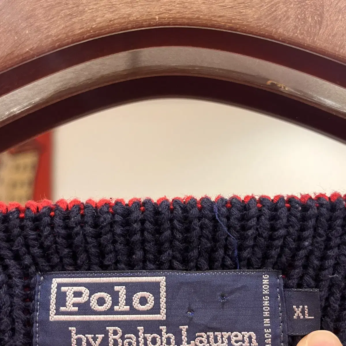 90s Polo ralph lauren 폴로 랄프로렌 헤비 코튼 니트