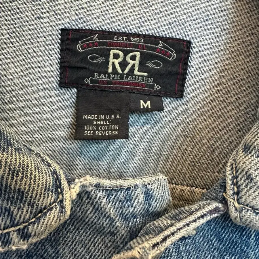 90's RRL 데님 자켓(Made in USA)