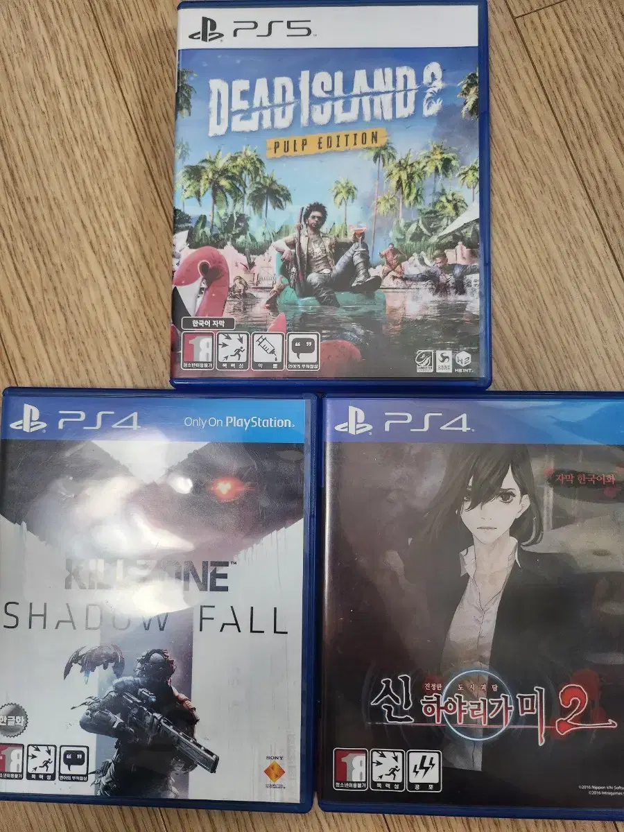 ps5 데드아일랜드2, ps4 신하야리가미2, 킬존 쉐도우폴