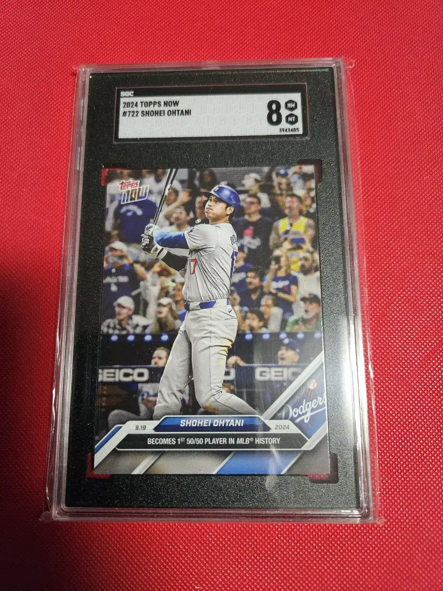 오타니 2024 Topps NOW 50-50 SGC 8등급 카드