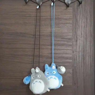 토토로 봉제 인형 가마구치 파우치 2개 세트