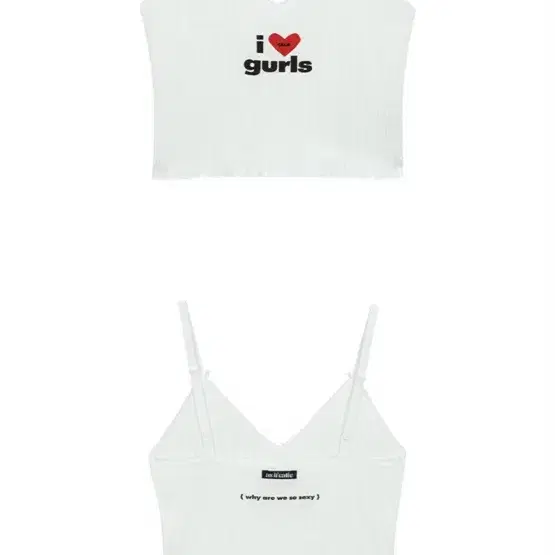 에즈이프캘리 CALIE GURLS SLEEVELESS WHITE