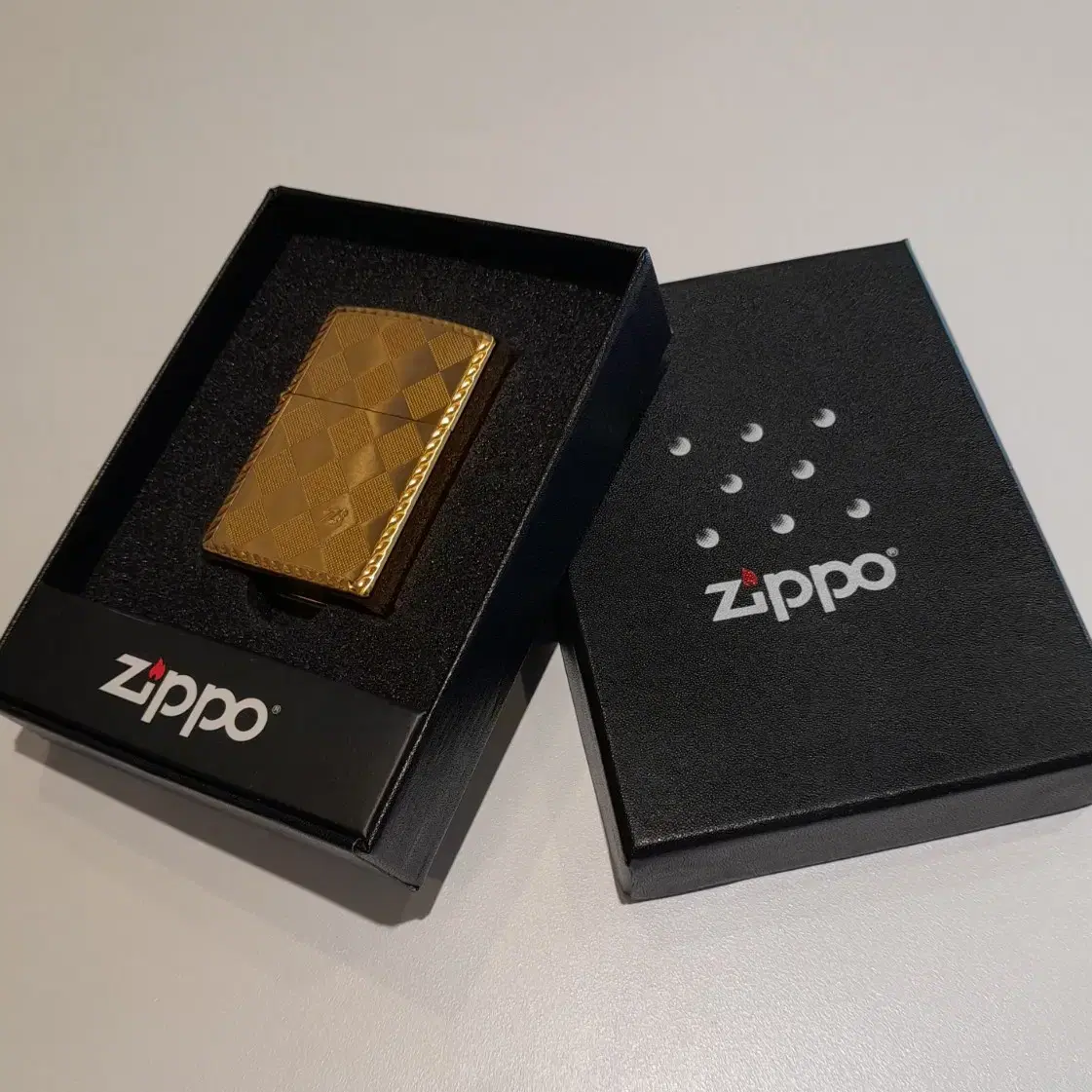 (새상품) Zippo 라이터 골드