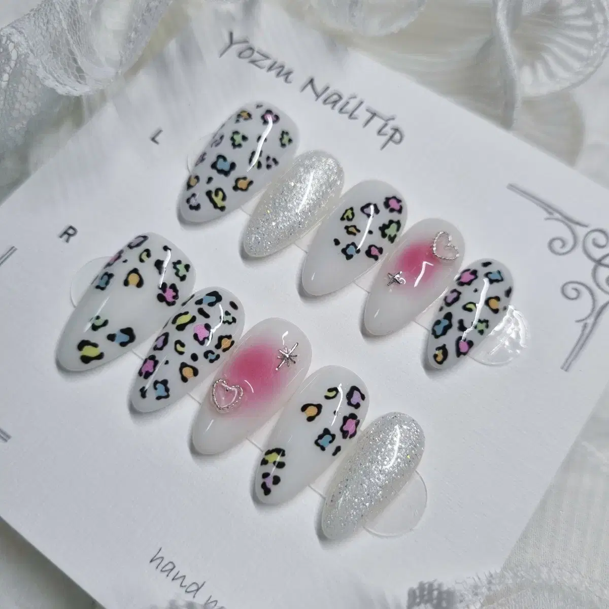 Yozm NailTip 컬러풀레오치크