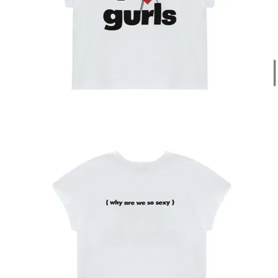 에즈이프캘리 CALIE GURLS T-SHIRT WHITE (태연착용)