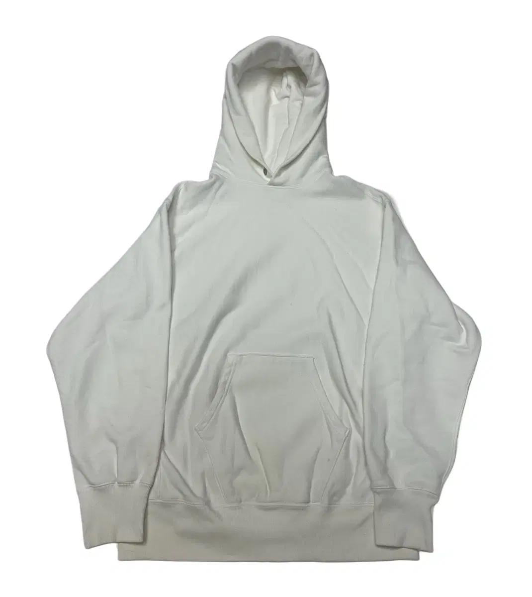 Heritage Fleece White Heavy Knit Hoodie M