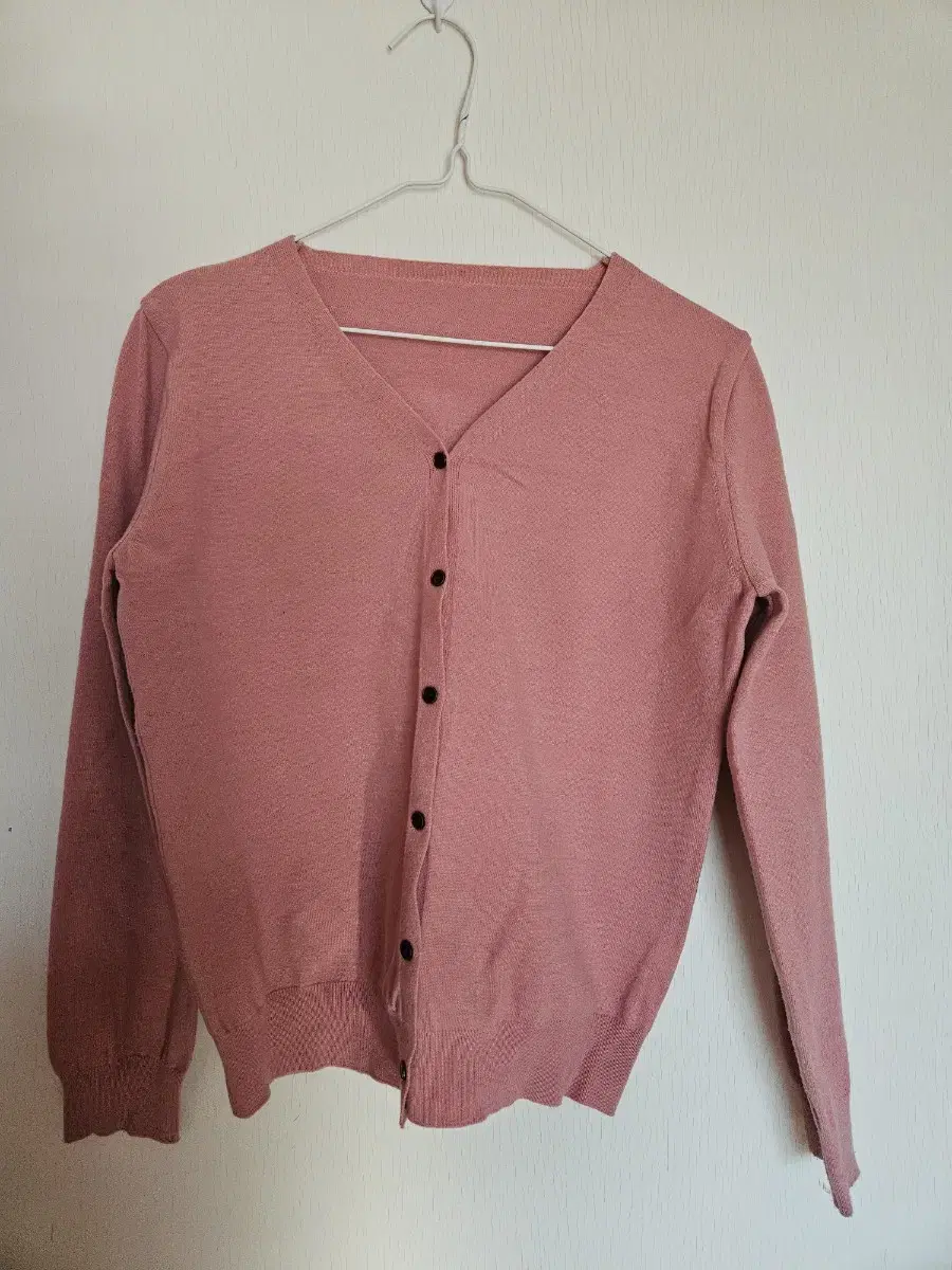 Gaeul Pink V-Neck Cardigan