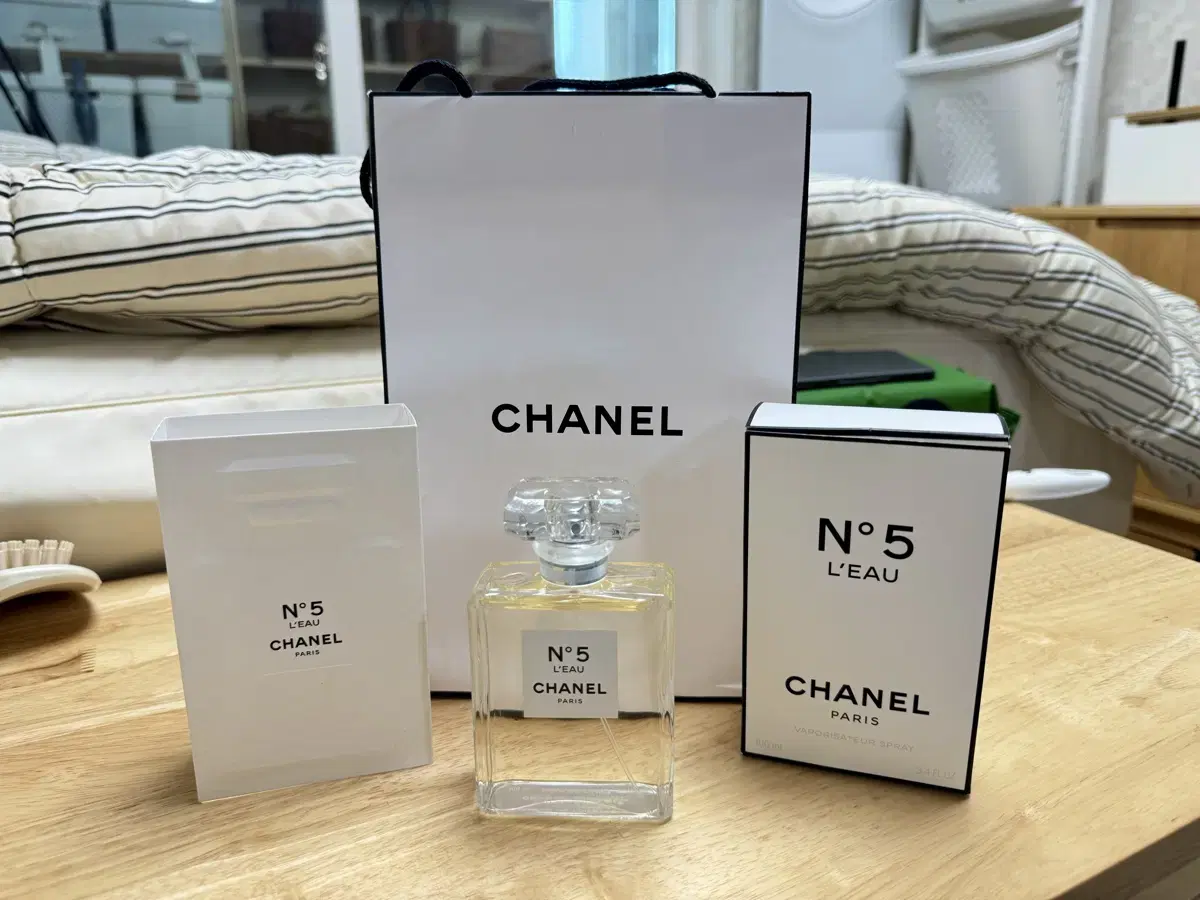 샤넬 N5 L'EAU 100ml 세트( 거의새것)