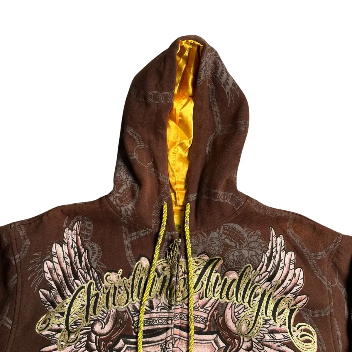 Ed Hardy Christian Audigier 아트워크 후드집업