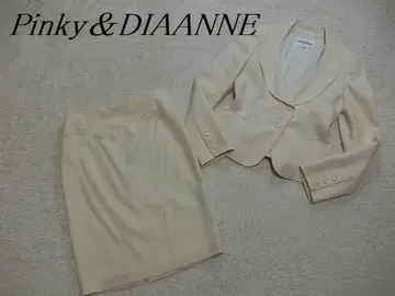 새상품급 핑키&다이앤 숄카라 실크 혼방 스커트 셋업 38