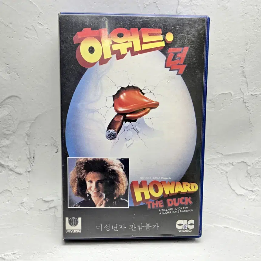 VHS 하워드덕 영화 비디오테이프 정식발매판