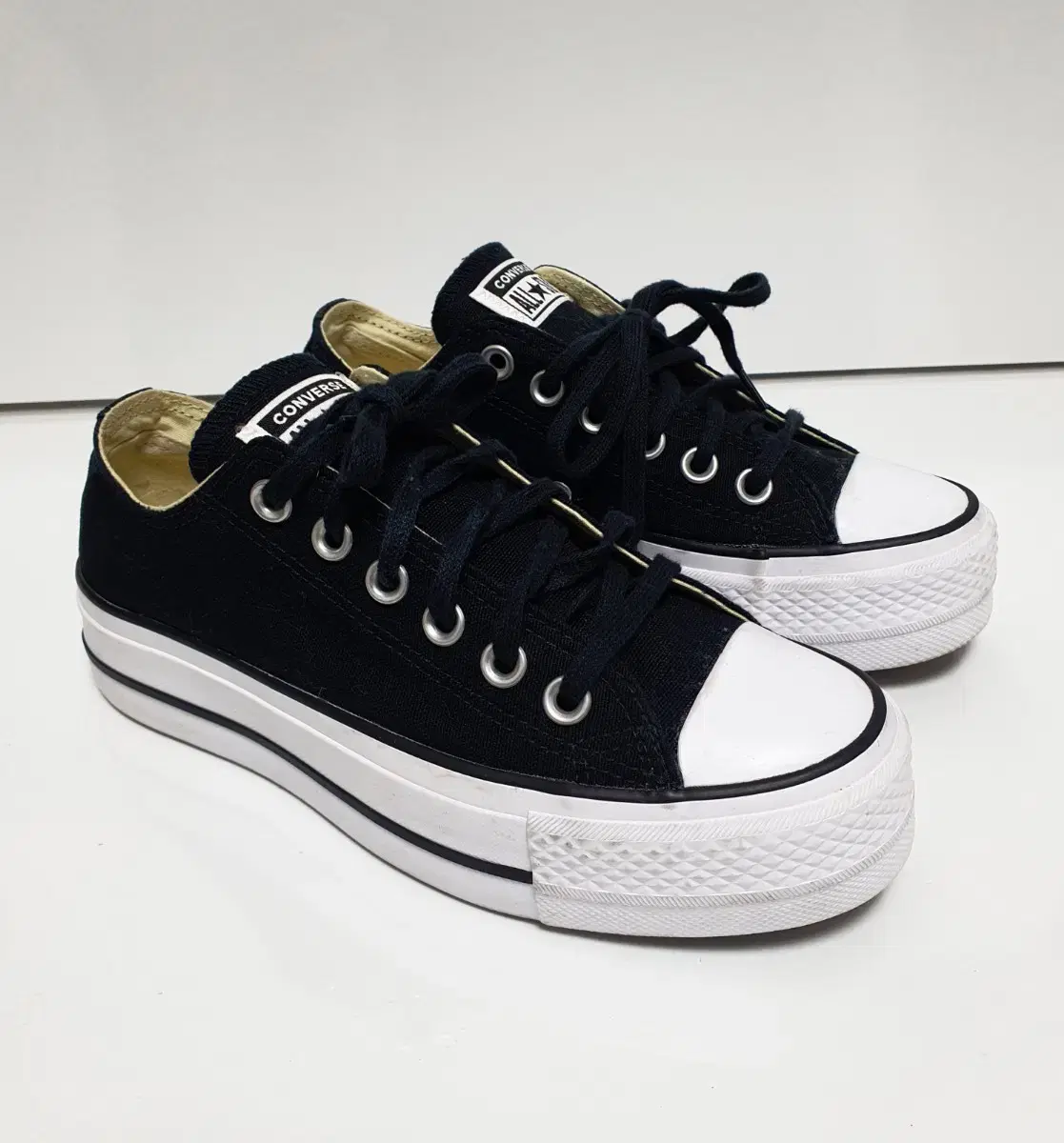 convers genuine converse chuck taylor all star lift platform sneakers 5.5 225