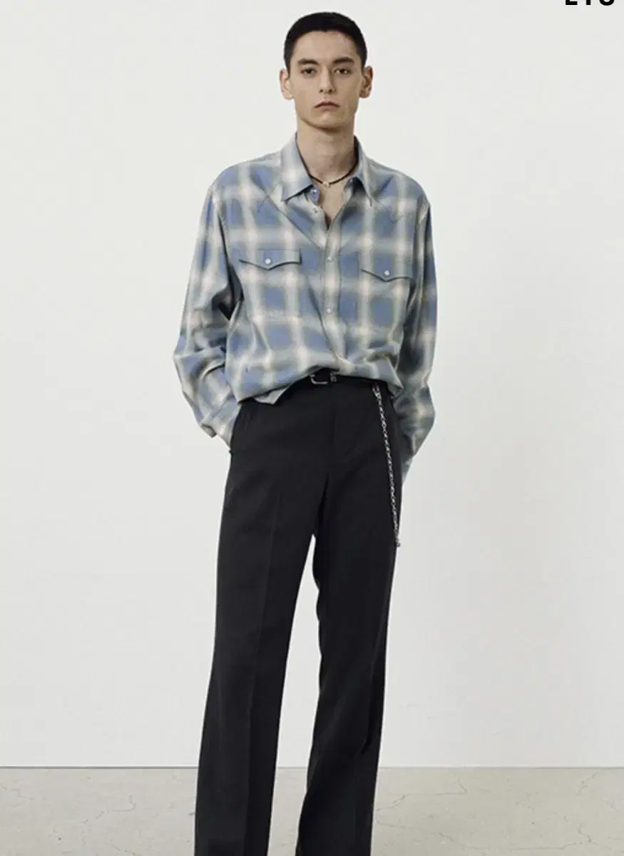 Tony Wack Cotton Modal Western Check Shirt L