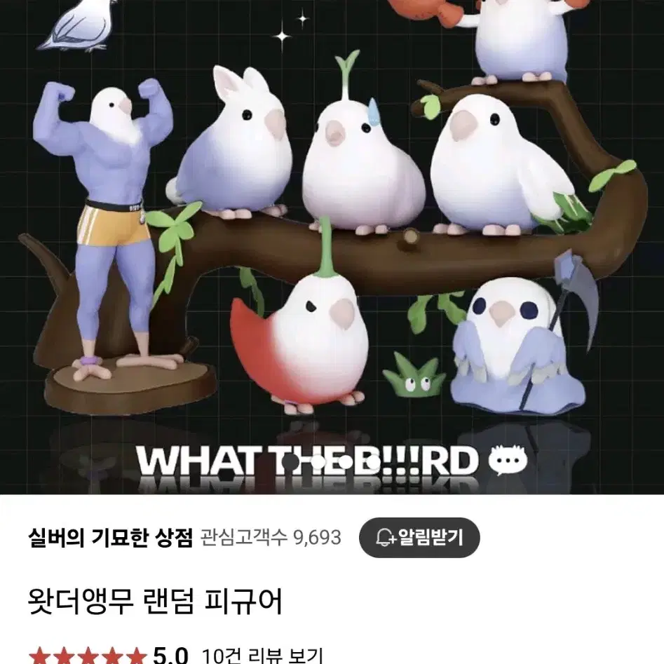 왓더버드 앵무새 피규어