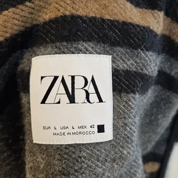 자라 ZARA 체크코트 (L)