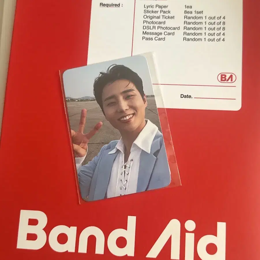 데이식스 도운 band aid 앨범 포카 풀셋 특전