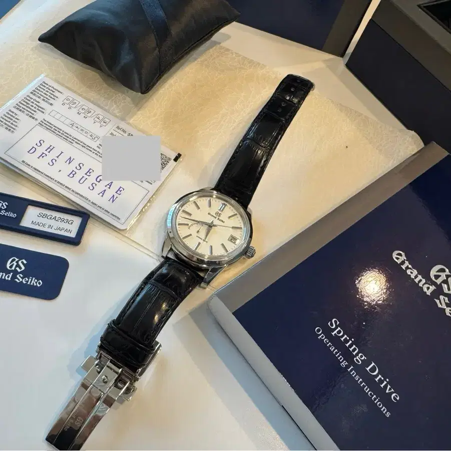 Grand Seiko 그랜드세이코 SBGA293 가죽 시계