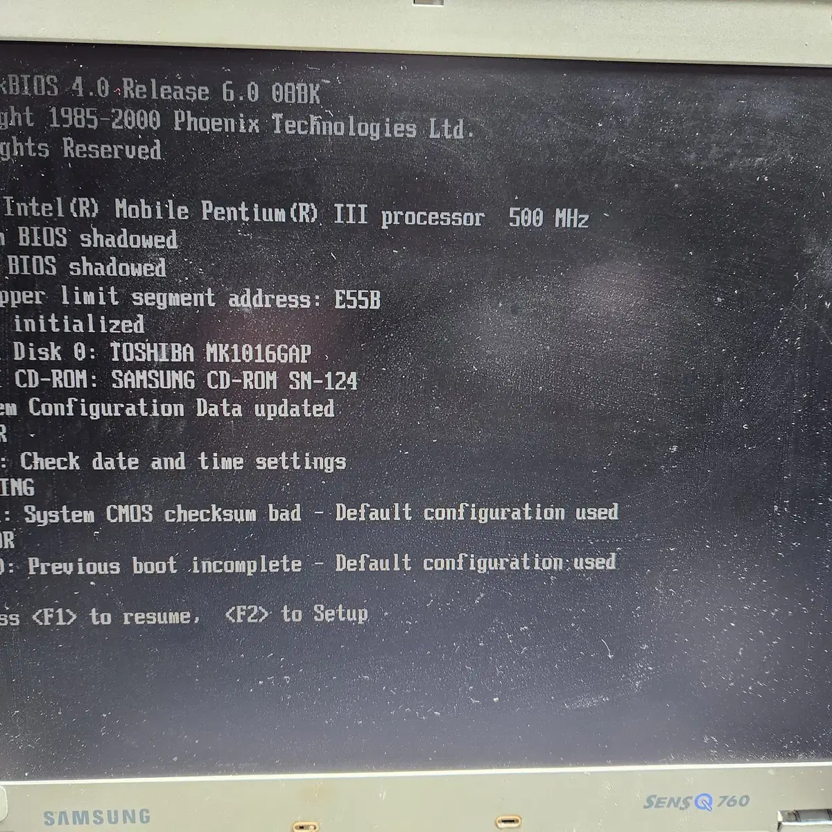 빈티지 삼성노트북 SSD-760K2