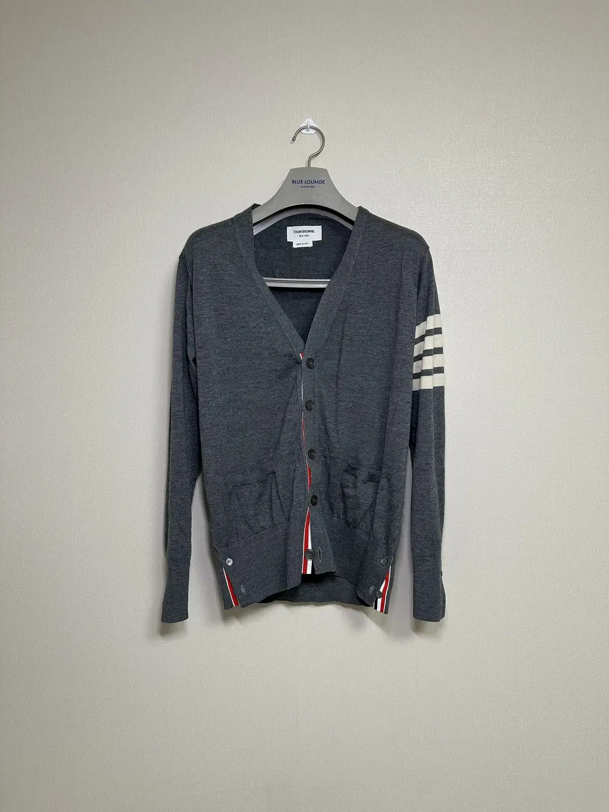 [2size] Good condition Tom Brown wool cardigan Mid Gray