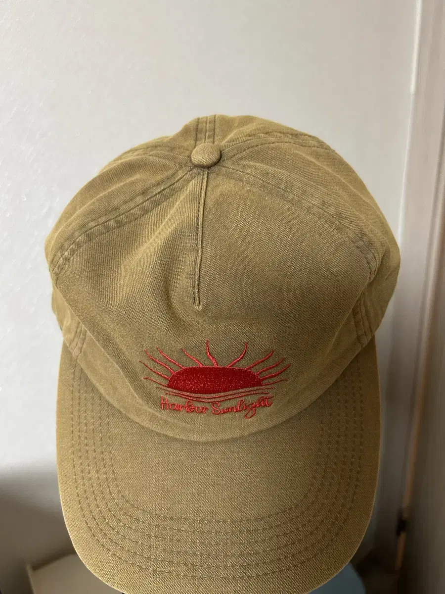 (New Product) Partimento VTG Washed Sunlight Ball Cap Brown Khaki