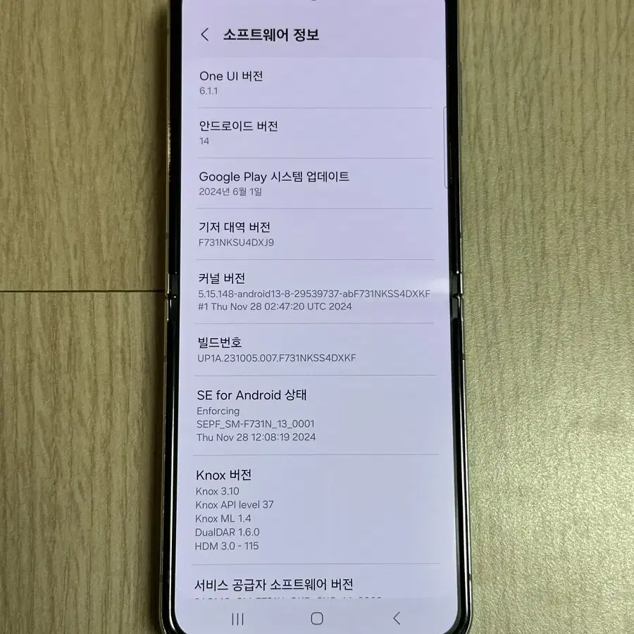 F731 갤럭시Z플립5 민트 256GB