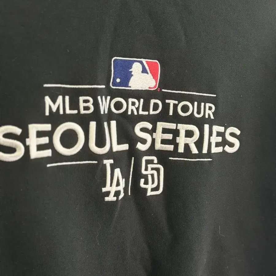 MLB 서울시리즈 듀얼로고 후드티