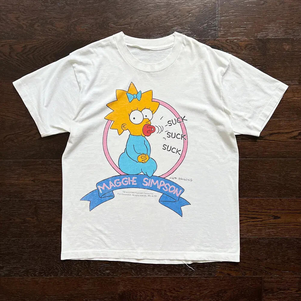 90s Maggie Simpson 매기 심슨 빈티지 티셔츠