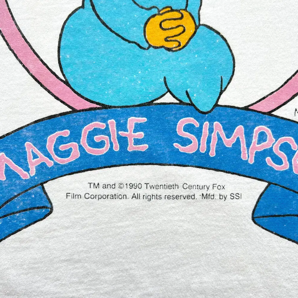 90s Maggie Simpson 매기 심슨 빈티지 티셔츠