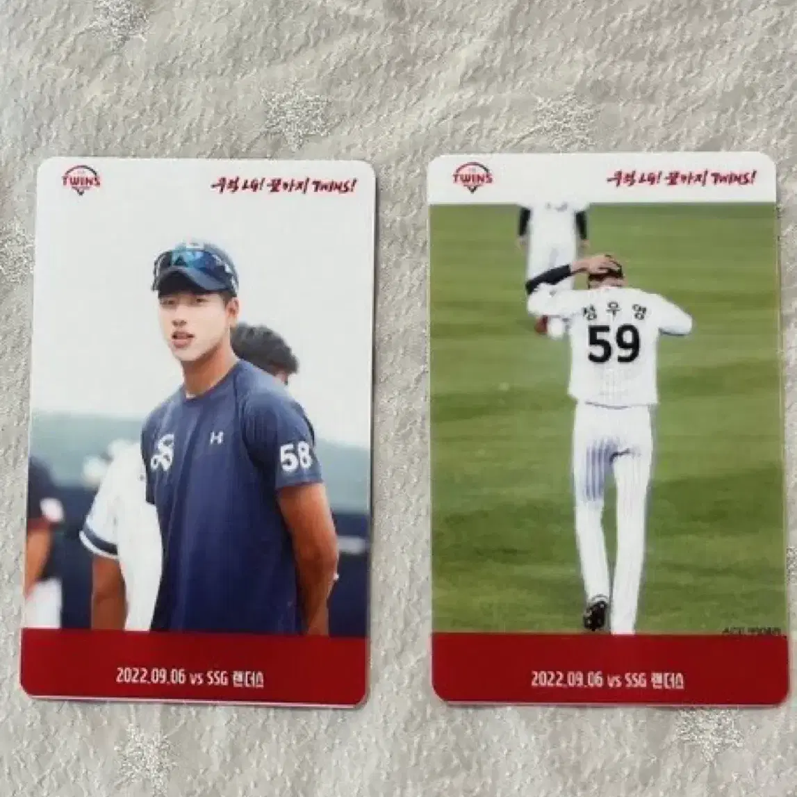 엘지 트윈스 22시즌 2022 lg twins 정우영 포토카드 포카