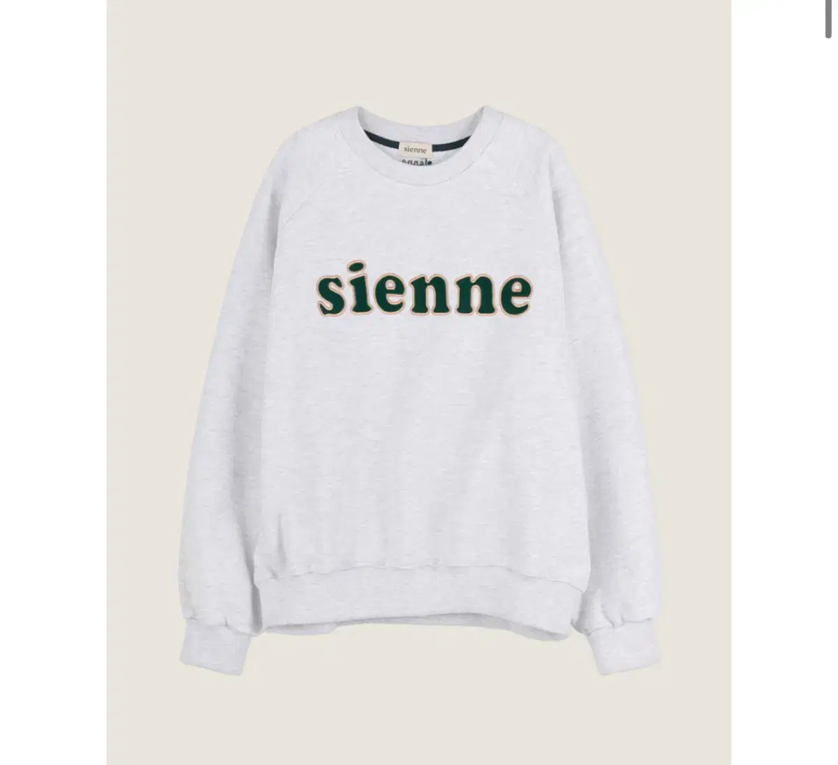 sienne patch sweatshirts  시엔느 맨투맨 그레이 L