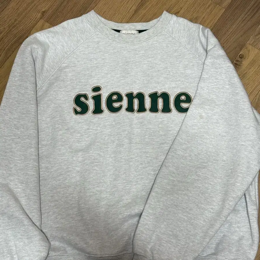 sienne patch sweatshirts  시엔느 맨투맨 그레이 L