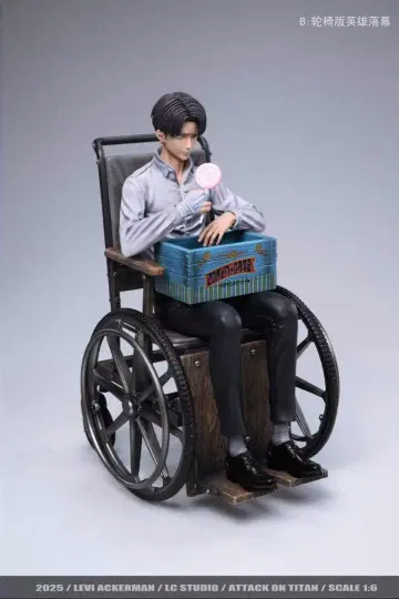 진격의 거인 리바이 병장 휠체어 레진 키트 피규어