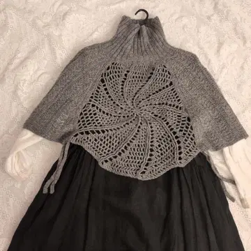 개성 있는 손뜨개질 베스트 그레이 부드러운 고급 털실 하마나카