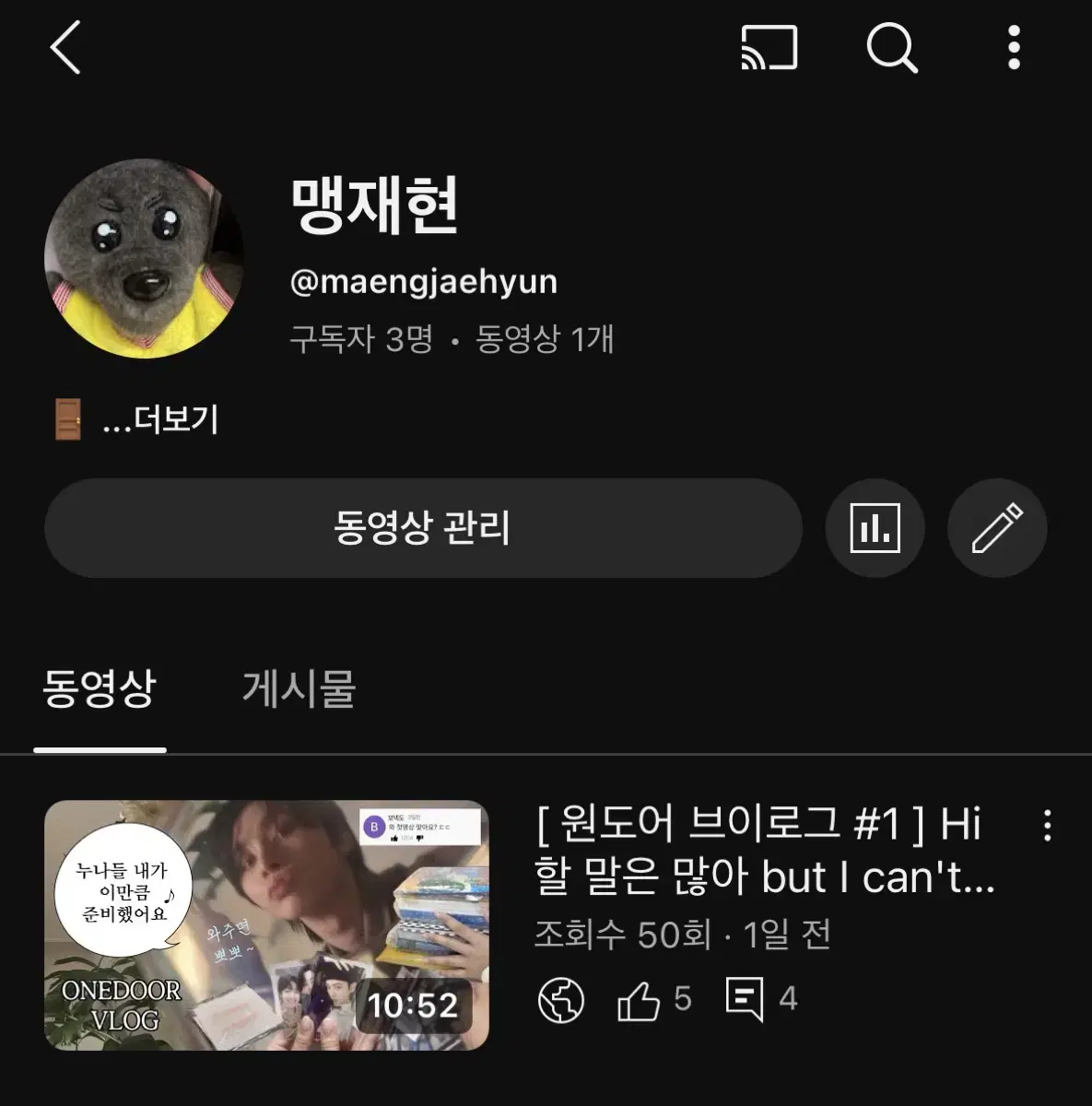 보이넥스트도어) 저애 첫 원도어 브이로그.