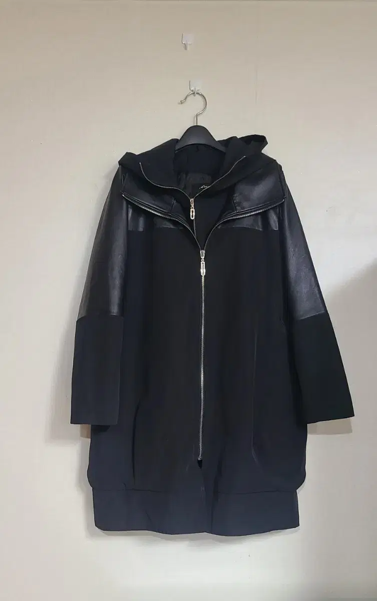 Prada fabric quilted hooded coat with sheepskin